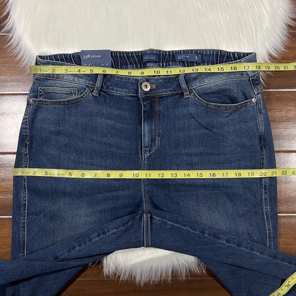 J.‎ Jill Size 16 R Rainforest Wash Modern Slim Boot Cut Denim Jeans - Picture 3 of 12